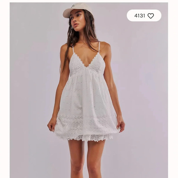FREE PEOPLE Lillia Mini Dress Sz : M - Picture 1 of 14